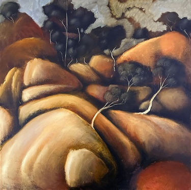 Cameron Brooke, Mother , Oil on Canvas, 2026, 1025 × 1025 × 60 mm. $4,600