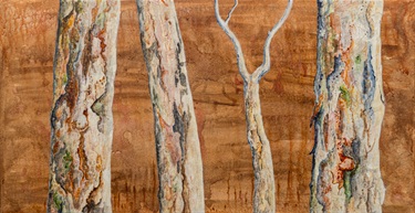 Dirk Romeyn, Dry Season , Acrylic, 2026, 467 × 877 mm. $1,400