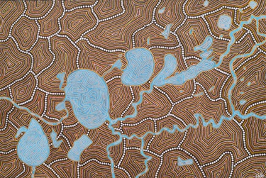 Greg Wellington, Menindee Lakes , Acrylic on Canvas, 2026, 600 × 900 mm. $1,000