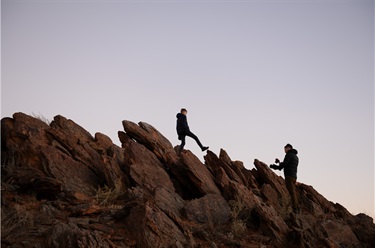 Field studies around Broken Hill. Photograph by Peachy Mosig