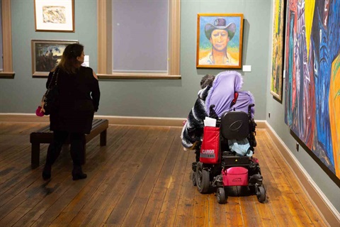 image of customer in permanent collection