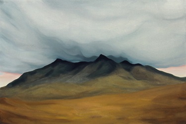 Max Berry - Cloud Covered Mountain Top, 92x61