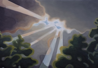 Max Berry - Light Through Clouds, 52x37