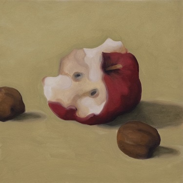 Max Berry - Table Scraps and Half Eaten Apple, 32x32