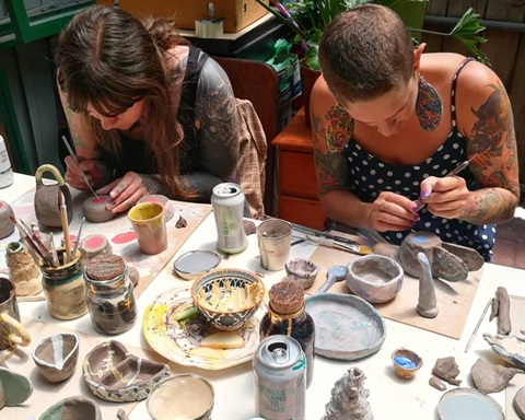 Image of participants in a Clay workshop