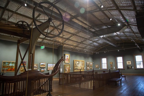 image of upstairs permanent collection 