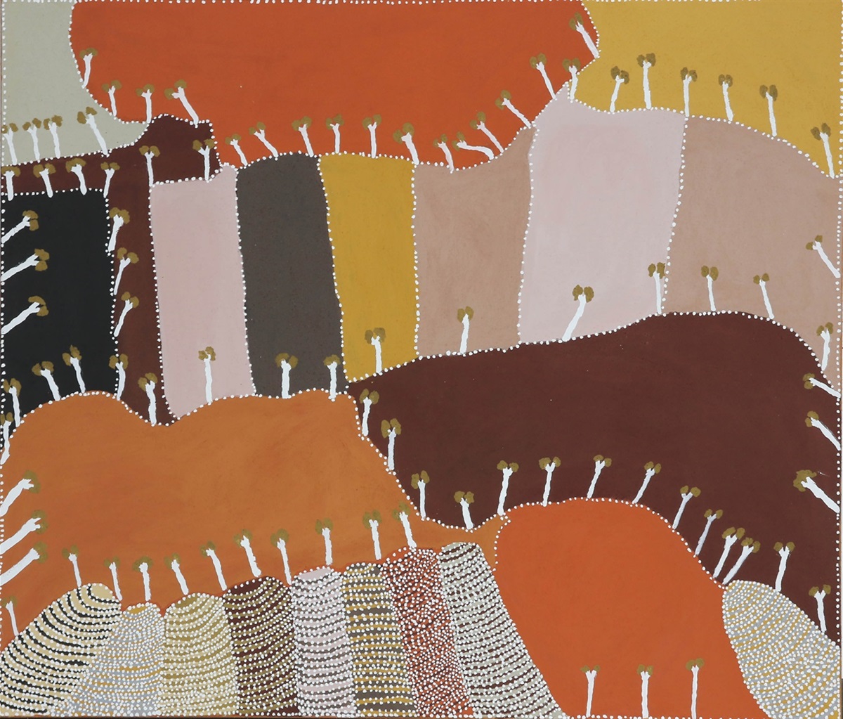 Patrick Mung Mung BOORNOOLOOLOO (Purnululu) Ochre and Natural pigments on linen, 2019
